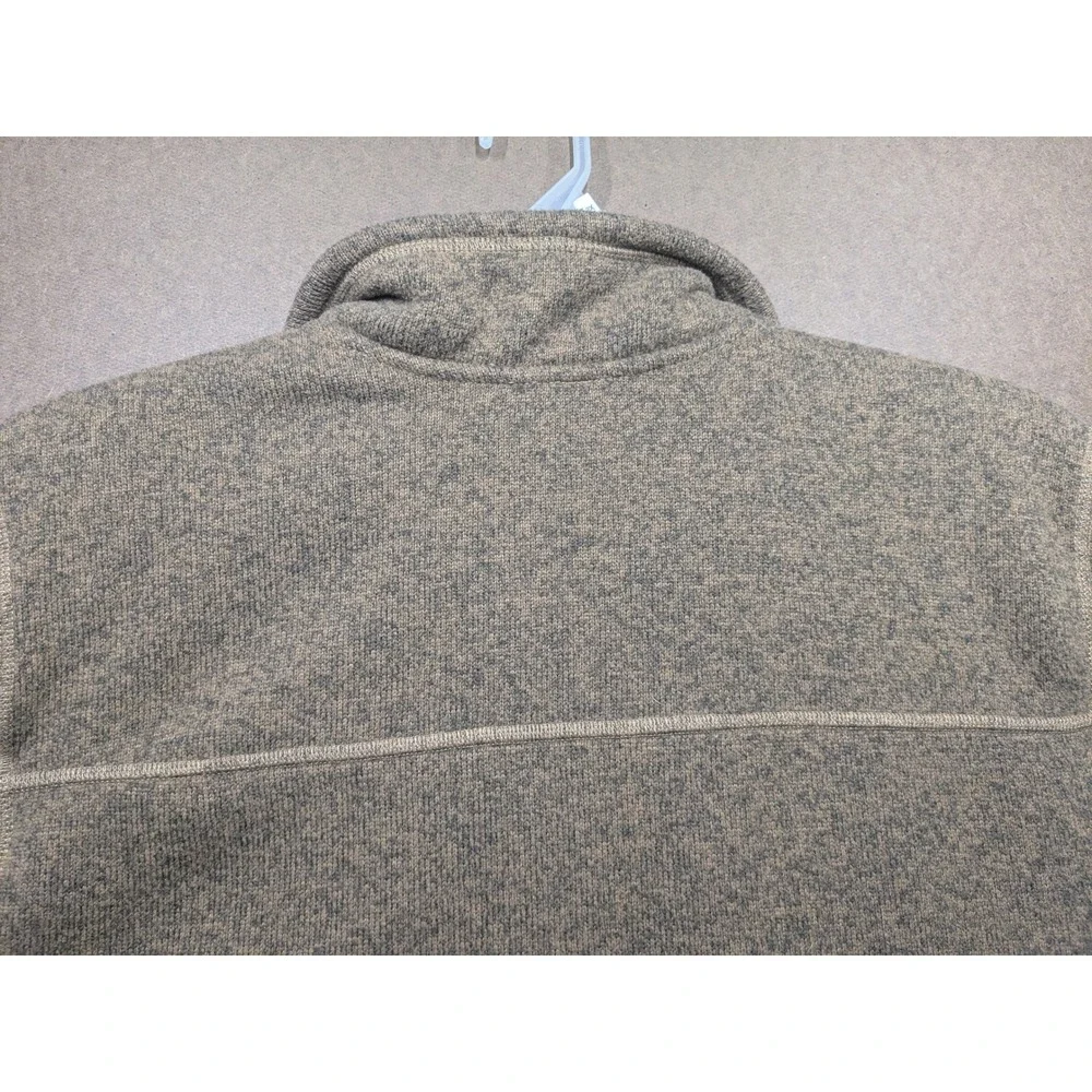 The North Face Mens Gordon Lyons Quarter Zip Fleece Pullover Brown Large